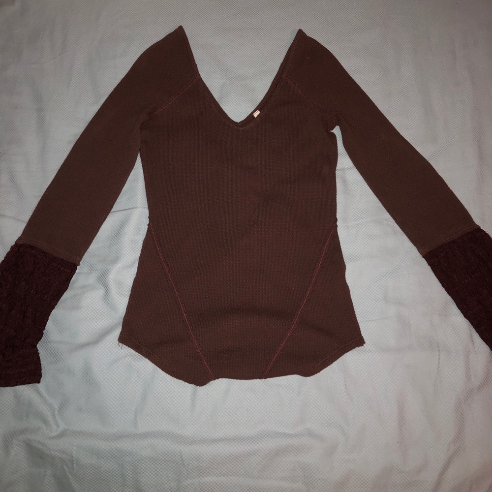 Free People Bell Sleeve Shirt